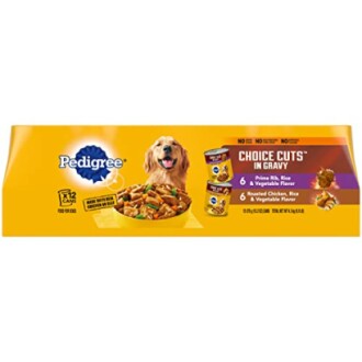 PEDIGREE CHOICE CUTS IN GRAVY Adult Canned Soft Wet Dog Food Variety Pack Review